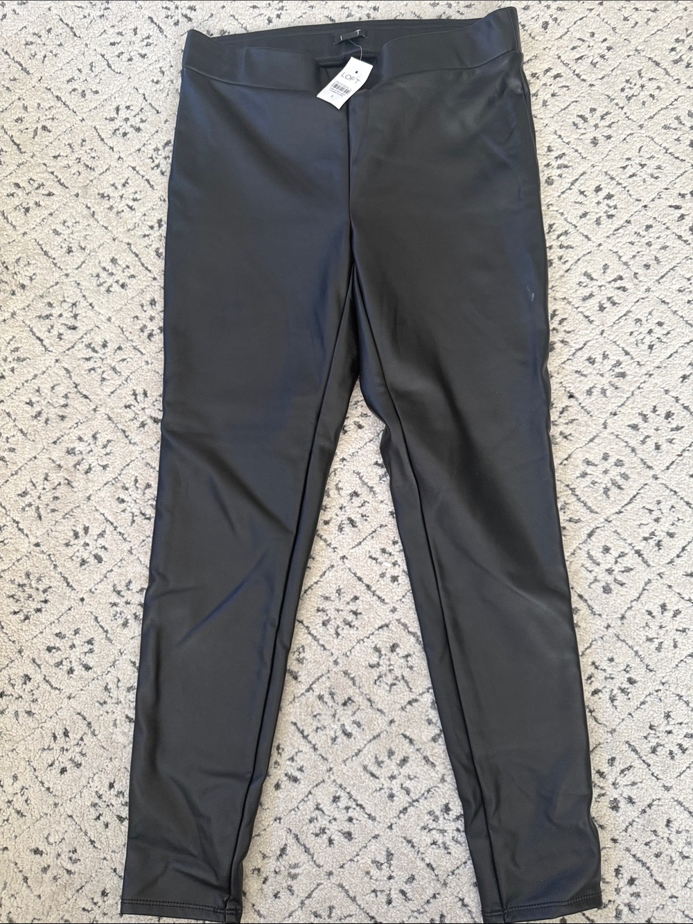 LOFT Black Faux leather leggings Women’s